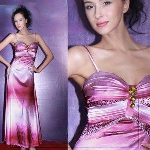 Lavender Ombre Ball Gown/Evening Dress with Sequins + FREE Shrug *STUNNER*